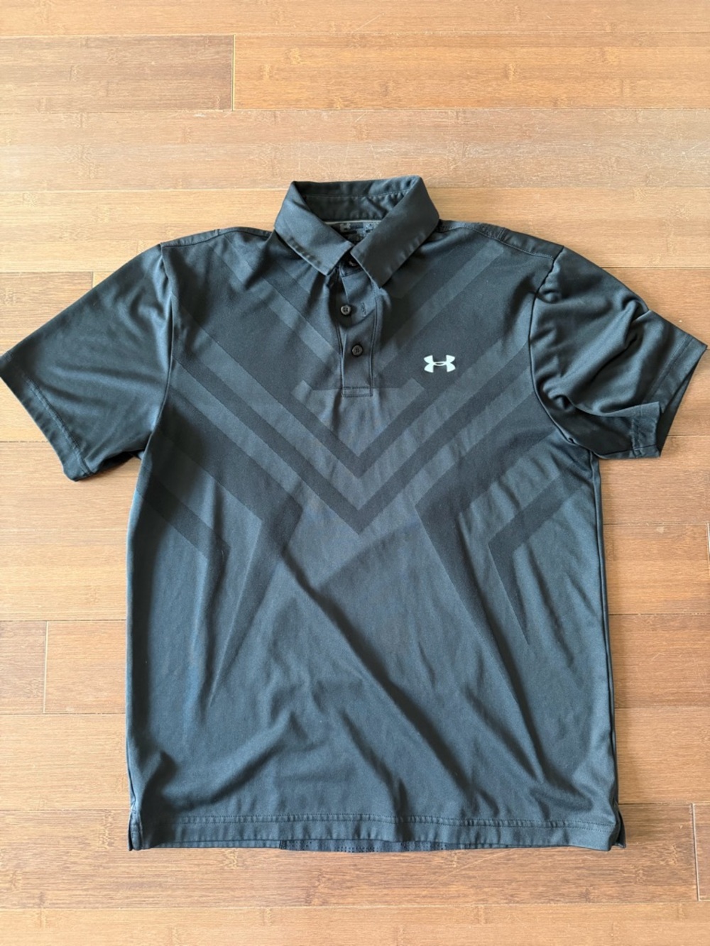 Under Armour Black Chevron Performance Polo